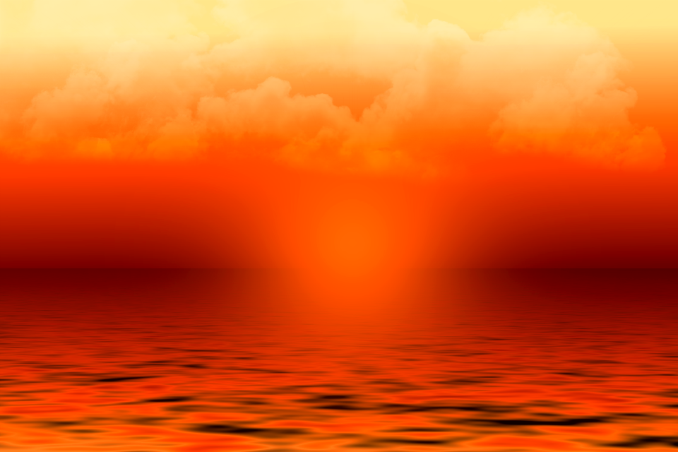 Evening sky abendstimmung sea