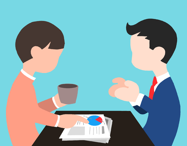 Business material presentation