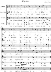 Song chester title by william billings composer
