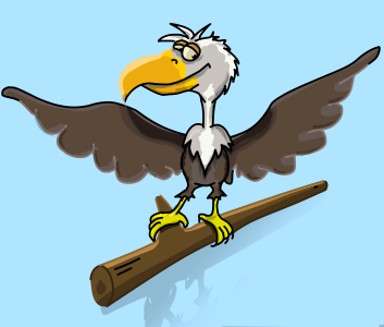 Cartoon character vulture cartoon