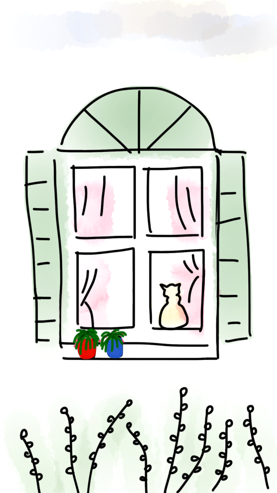 Flower pot plants green