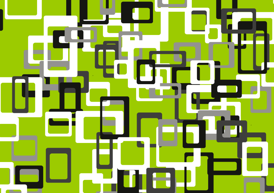 Four corner squares geometric