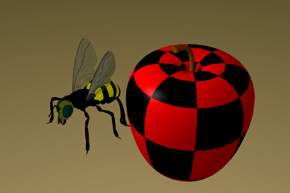 Scene brown bee Free illustrations