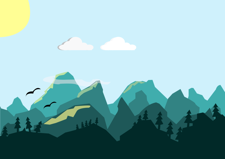 Hills vector graphics Free illustrations
