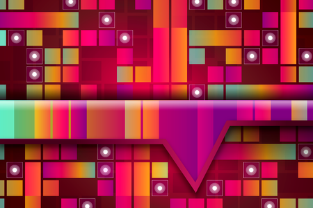 Squares pattern geometric