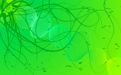 Gradient curves green
