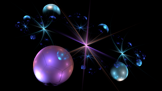 Abstract space sphere