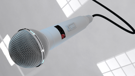 White gray microphone Free illustrations