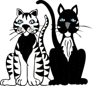 Pet animals black
