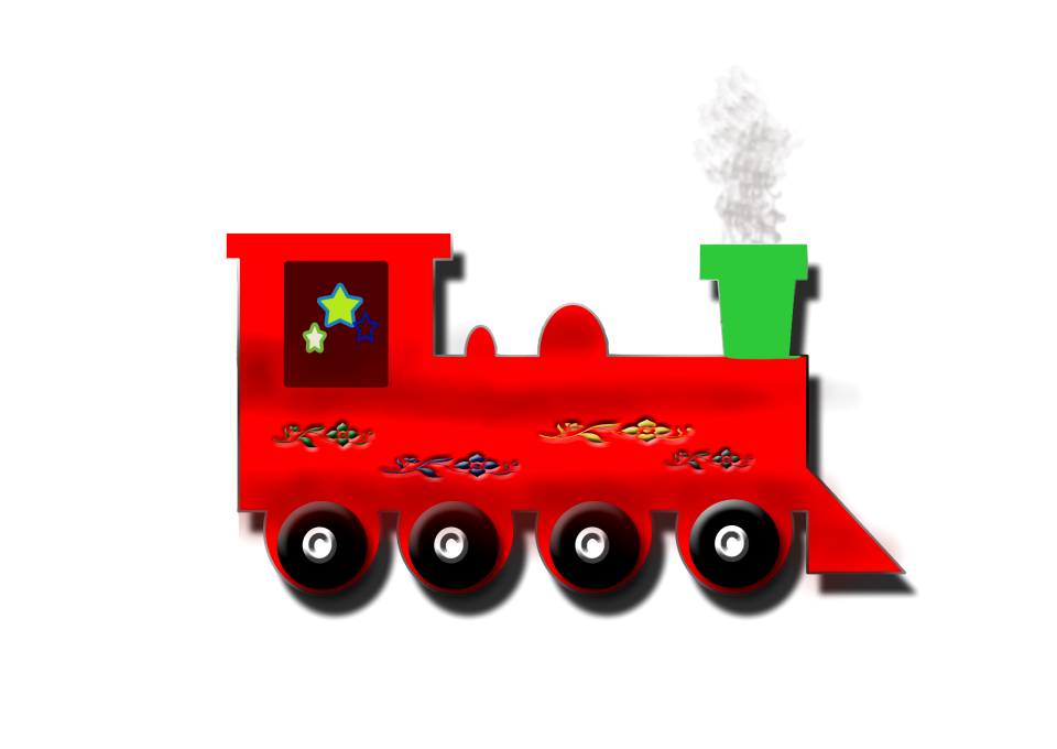 Train red Free illustrations