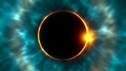 Total eclipse sky earth