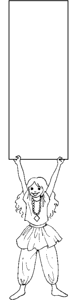 Cheerful message child