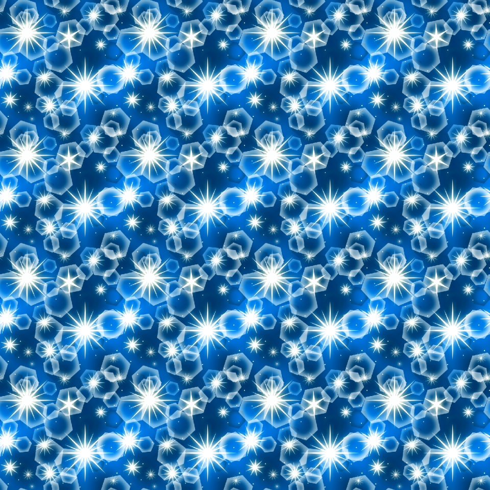Deep blue light glitter