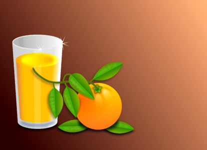 Orange tree juice drink