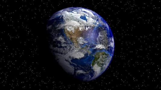 Space nature continent