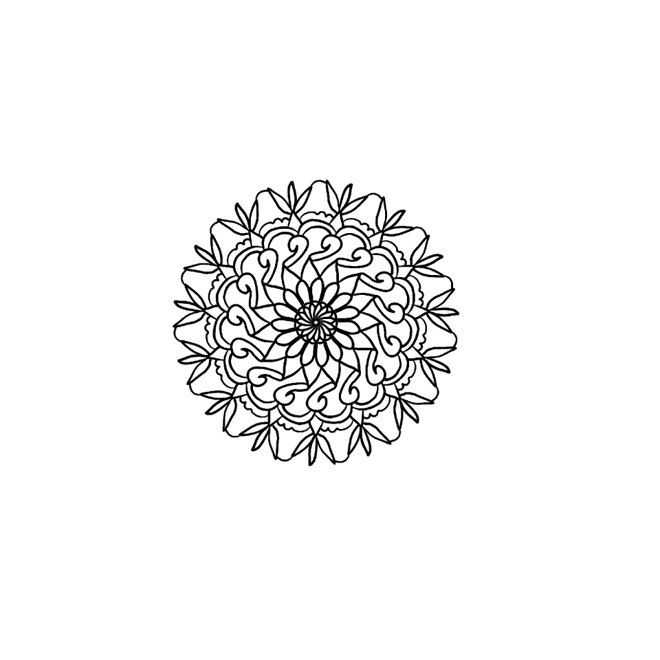 Pretty coloring page coloring for adults