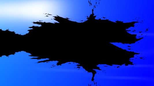 Abstract fish blue