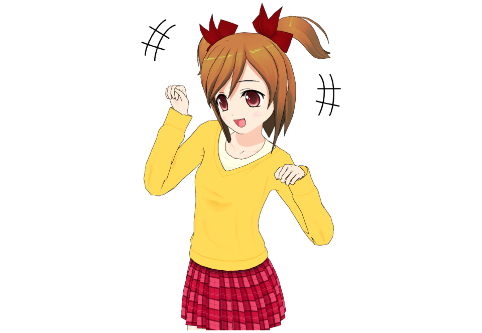 Cartoon woman girl cute