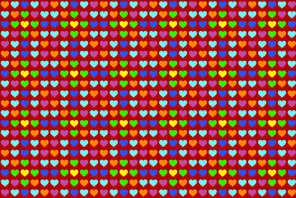 Desktop hearts abstract