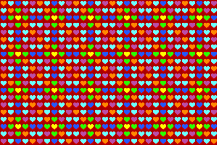 Desktop hearts abstract