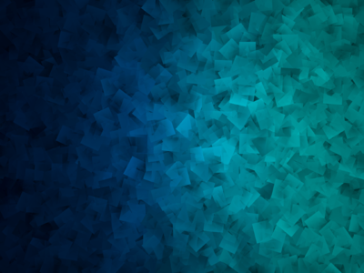 Blue artistic cube
