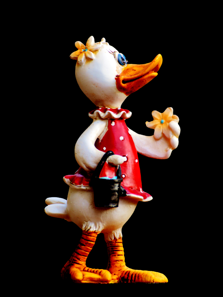 Art stone figure plumage