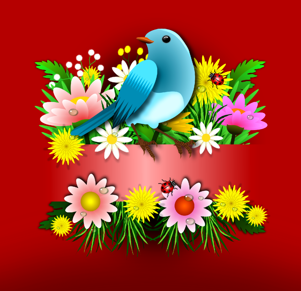 Floral flowery garden