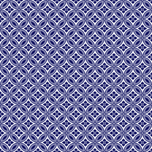 Blue traditional patterns seamless