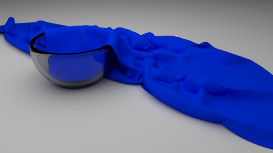 Glass over bowl 3d Free illustrations