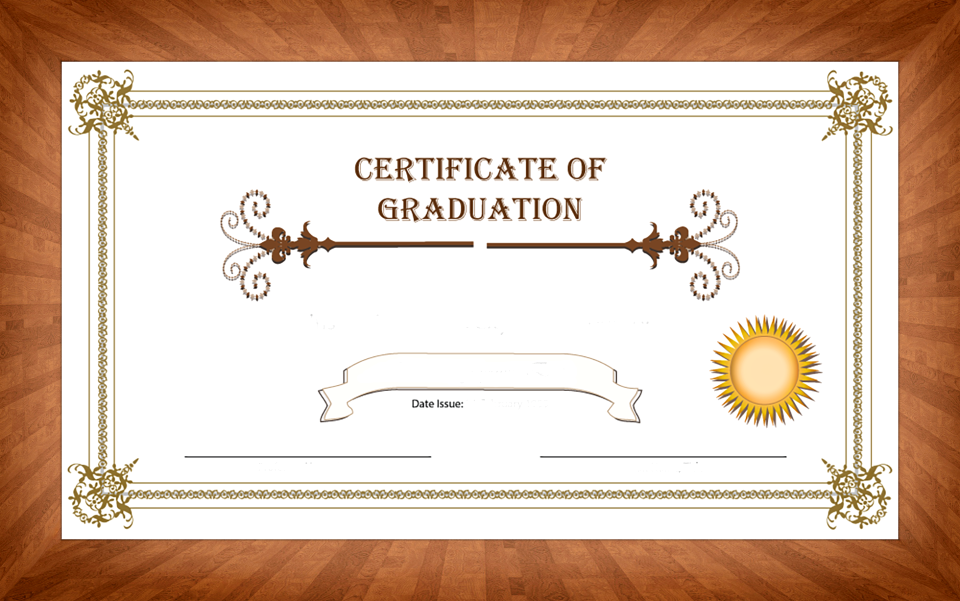 Frame diploma achievement