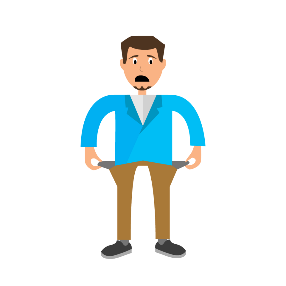 Bankruptcy crisis businessman