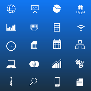 Corporate minimalistic icons