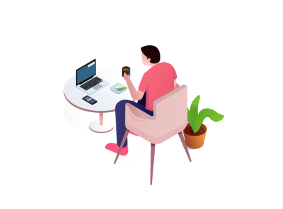 Internet isometric Free illustrations