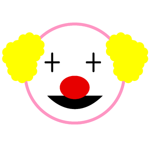 Icon clown red nose it