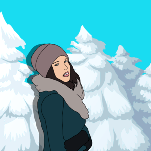 Covered winter christmas