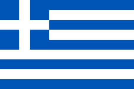 Greek flag white country