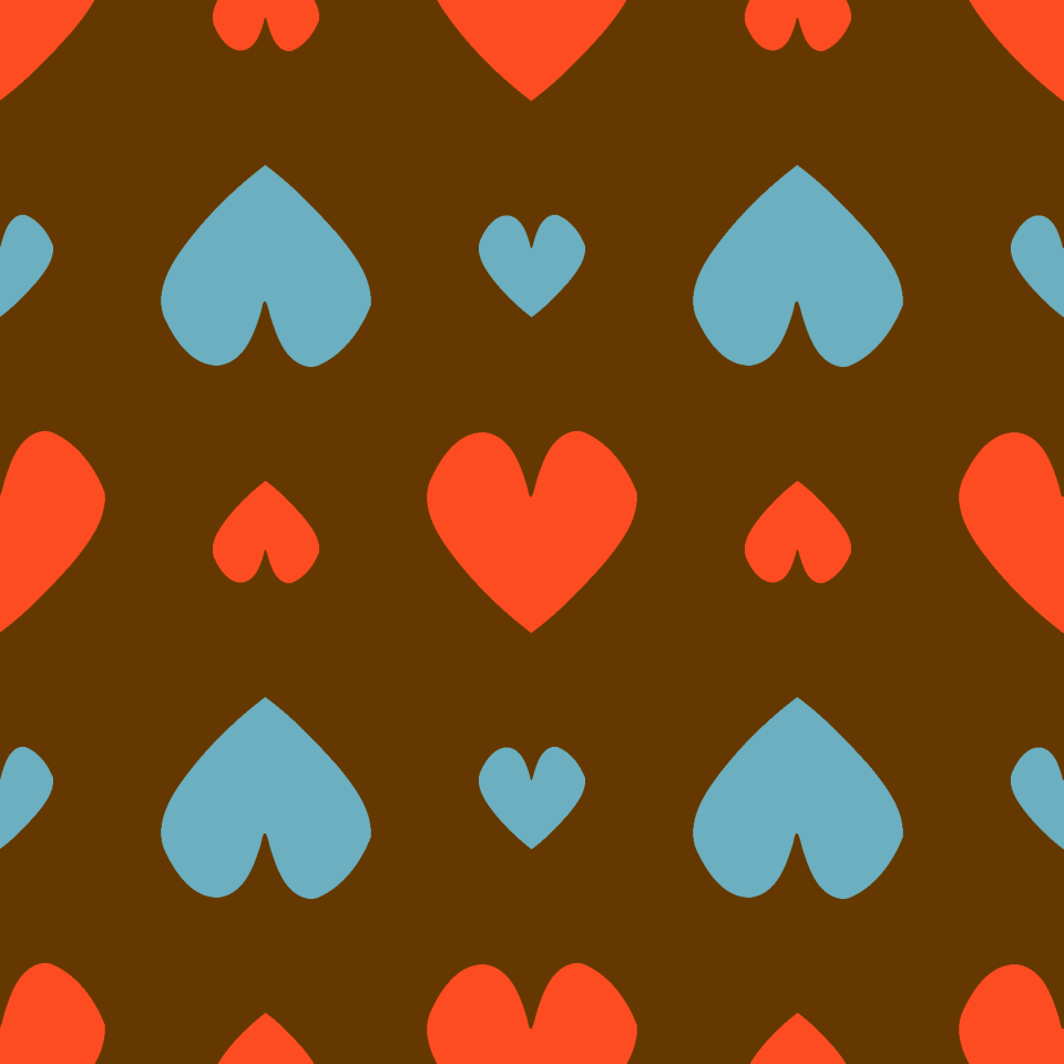 Romantic brown blue