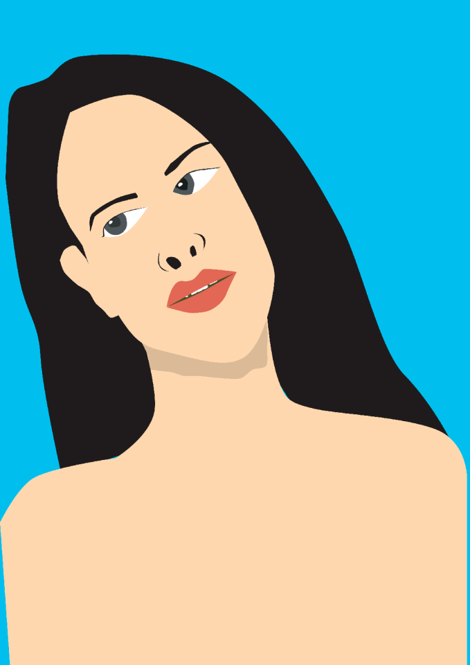 Cartoon woman cute
