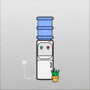 Office cartoon scene