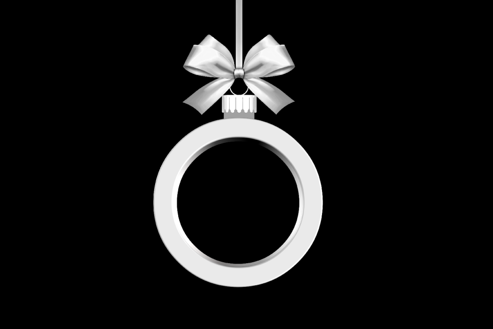 Ring jewellery christmas decorations