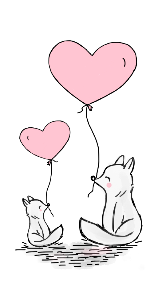 Balloon mother and child cute