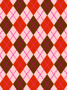 Brown pattern fabric