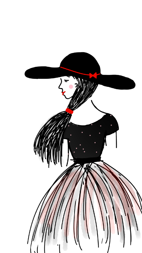 Long hair girl's back woman