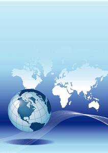 Blue map blue global Free illustrations