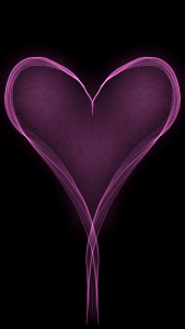 Color romantic heart