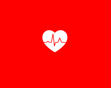 Pulse red material icon