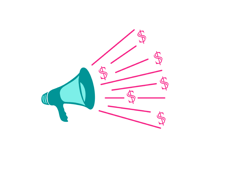 Dollar money advertisement