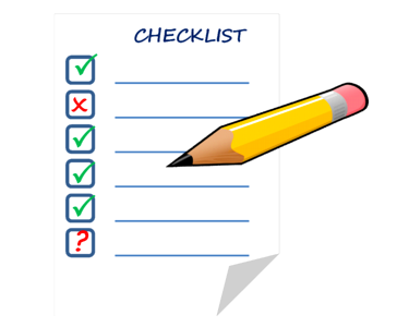 Check list note box