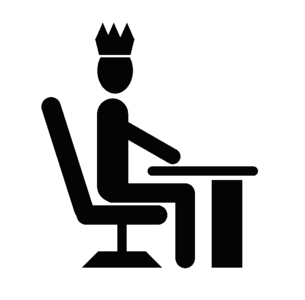Supervisor cartoon man business management