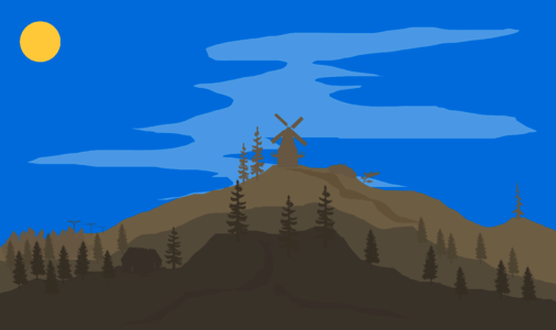 Minimal landscape Free illustrations